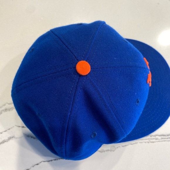 Men’s NY Mets New Era Royal/Orange Authentic On Field 59FIFTY Fitted Hat 7 3/8 - Picture 3 of 7